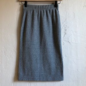 H&M basic gray stretch pencil skirt